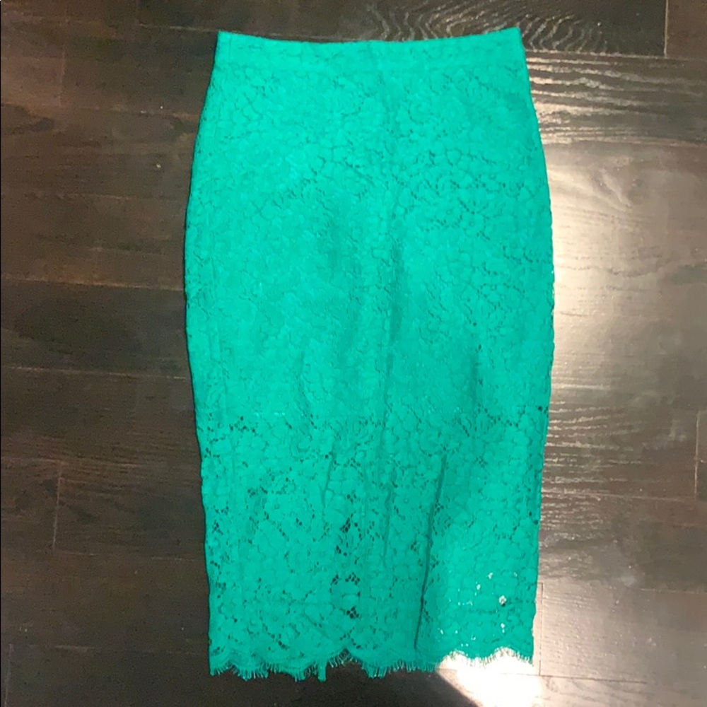 Bardot green lace skirt *top to come*